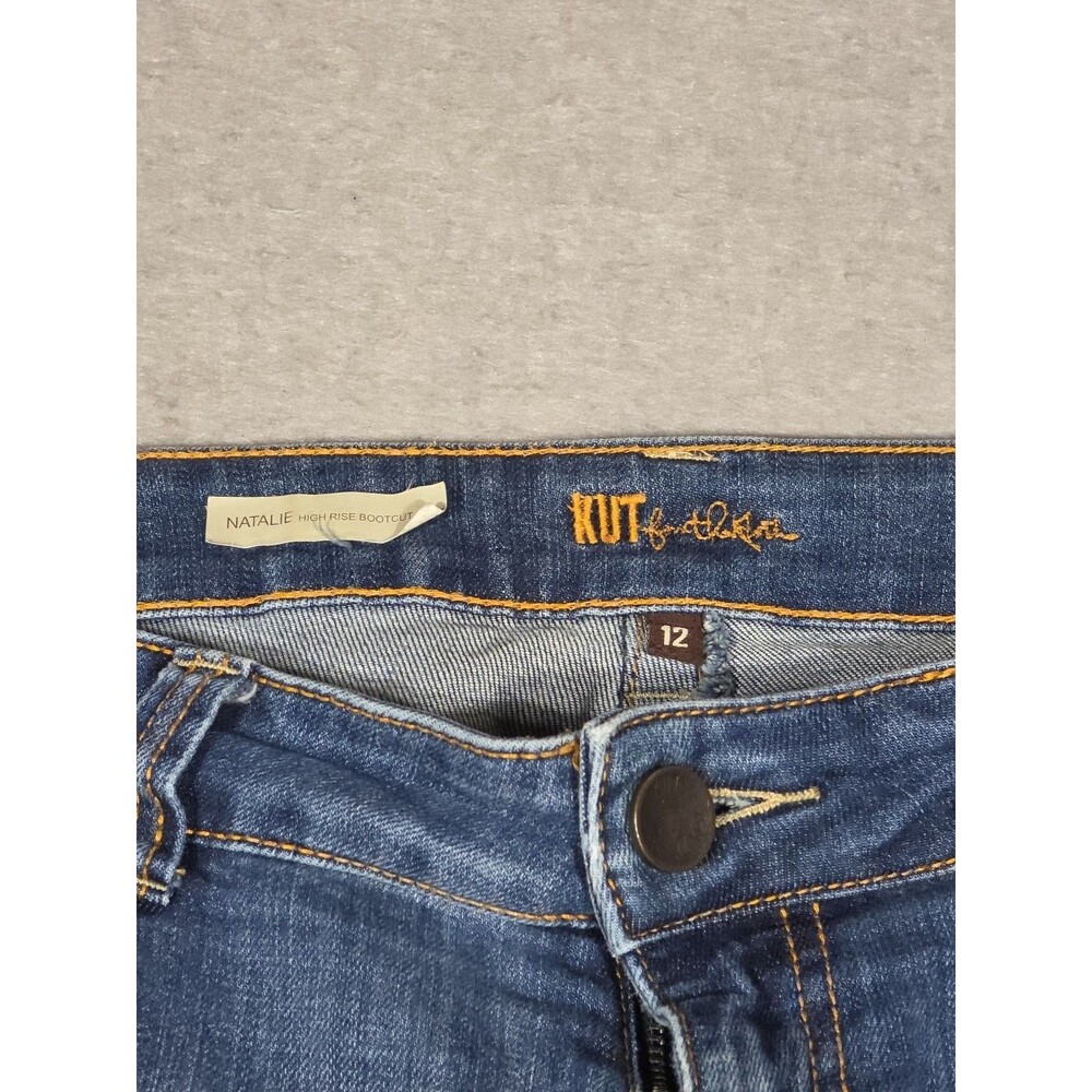 Kut From The Kloth Womens Natalie High Rise Bootcut Jeans Size 12 Medium Wash - Picture 4 of 12